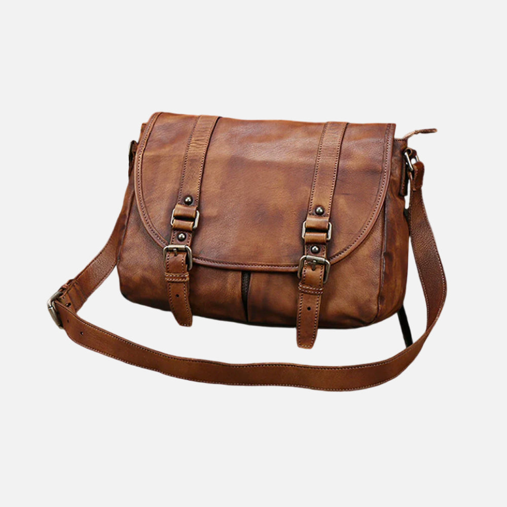 Vintage Genuine Leather Messenger Bag